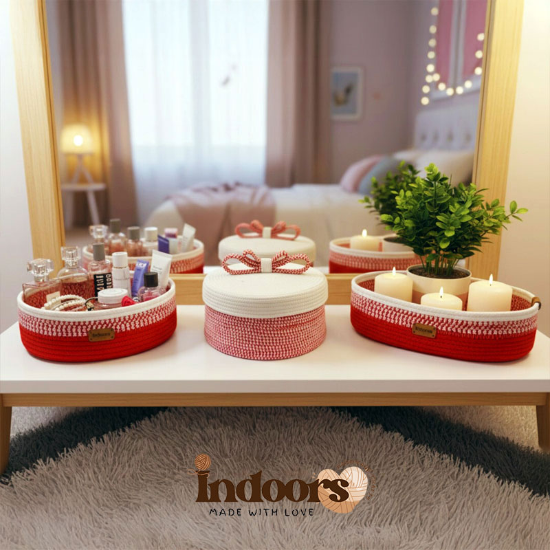 باسكت أحمر بيضاوى - 3